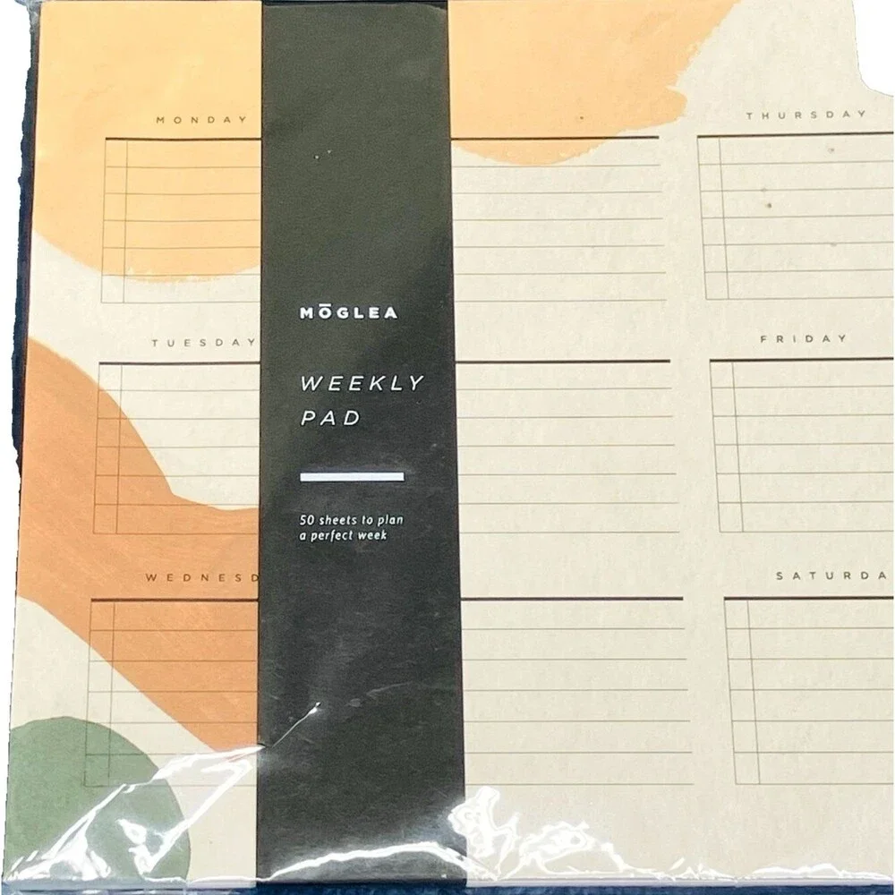 NEW Weekly Planner Watercolor Desk Pad 50 Sheets 10